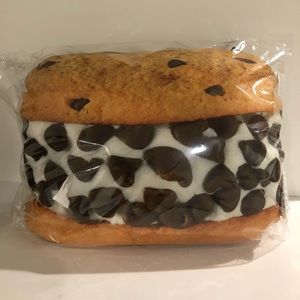 Ice cream sandwich plush pillow